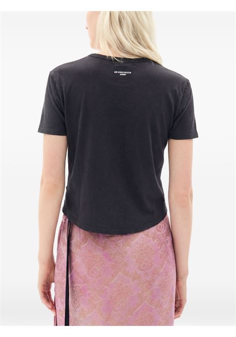 floor micro t-shirt woman black ANN DEMEULEMEESTER | B0013923 FA740098